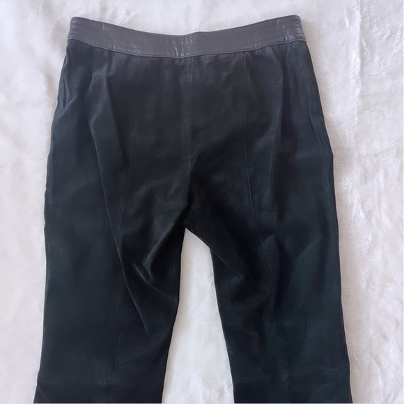 VENUS WILLIAMS FOR WILSON LEATHER 100% Black Leather Suede Pants Size 2 - Picture 12 of 12
